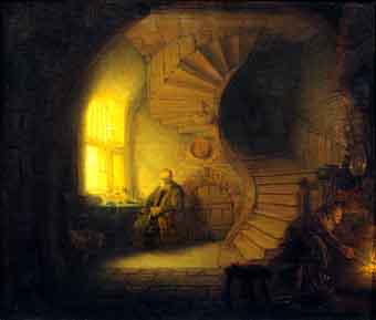 Rembrandt, Filosofo in meditazione